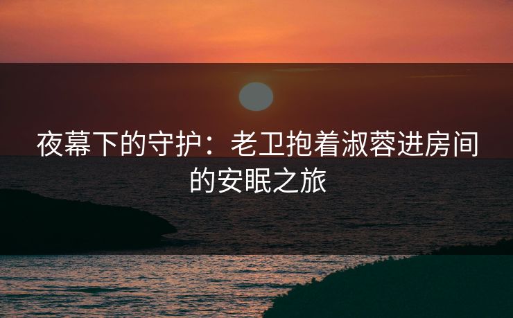 夜幕下的守护：老卫抱着淑蓉进房间的安眠之旅